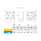 Awenta System+ KWS 100 CZ PTGBP 100 Чорний глянсовий